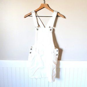 Cage White Denim Overall Skirt S